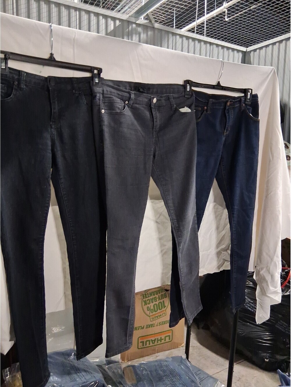 Lot of 3 Pairs of Forever 21 Jeans Denim Pants Size 28 Black Gray Dark Blue H2